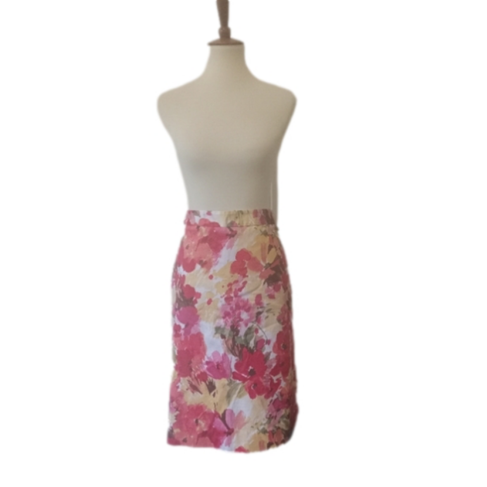 Charter Club Floral Print Pencil Skirt Size 14